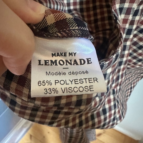 Make My Lemonade Plaid Hedwige Overalls - Picture 7 of 8